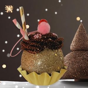 Cup Cake Ornament Handcrafted
